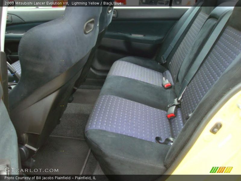 Lightning Yellow / Black/Blue 2003 Mitsubishi Lancer Evolution VIII