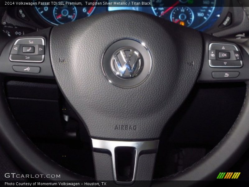 Tungsten Silver Metallic / Titan Black 2014 Volkswagen Passat TDI SEL Premium