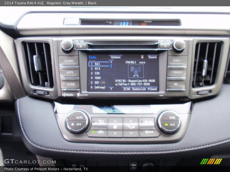 Controls of 2014 RAV4 XLE