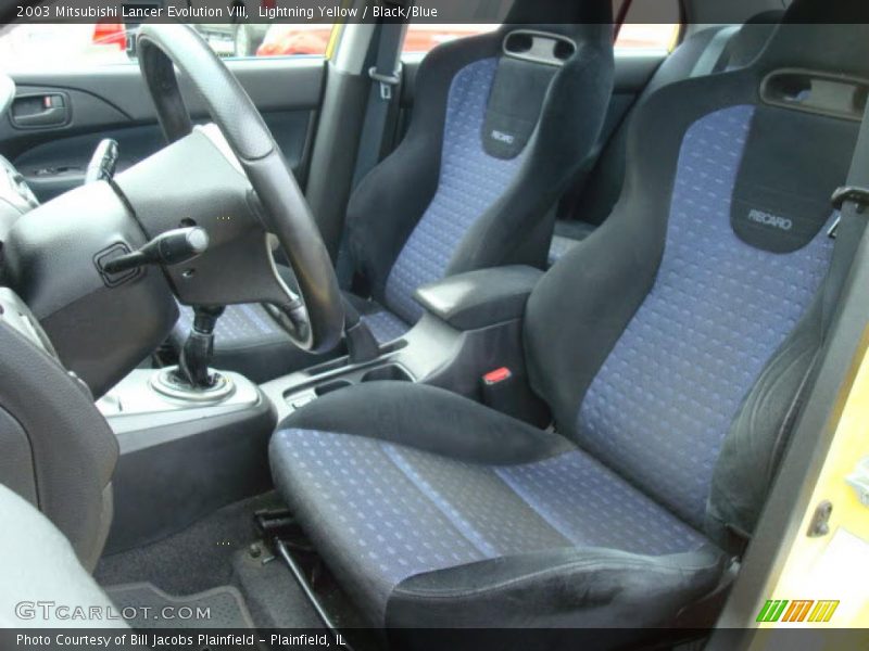 Lightning Yellow / Black/Blue 2003 Mitsubishi Lancer Evolution VIII