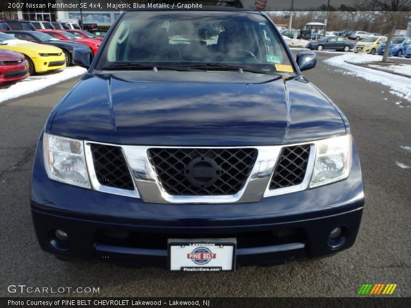 Majestic Blue Metallic / Graphite 2007 Nissan Pathfinder SE 4x4