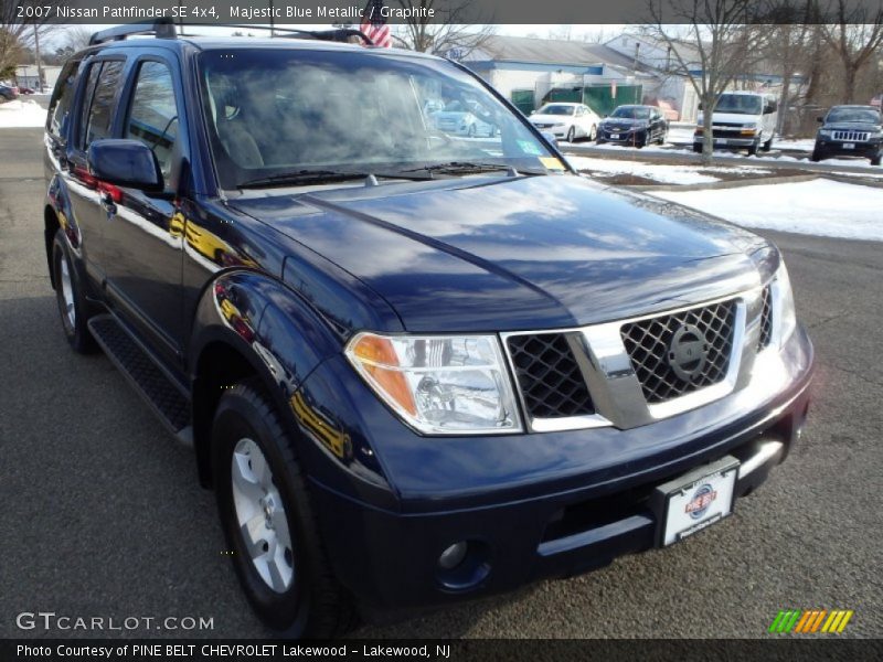 Majestic Blue Metallic / Graphite 2007 Nissan Pathfinder SE 4x4
