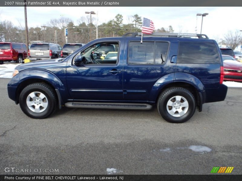 Majestic Blue Metallic / Graphite 2007 Nissan Pathfinder SE 4x4