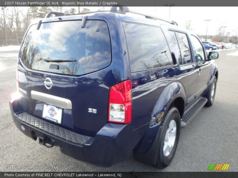 Majestic Blue Metallic / Graphite 2007 Nissan Pathfinder SE 4x4