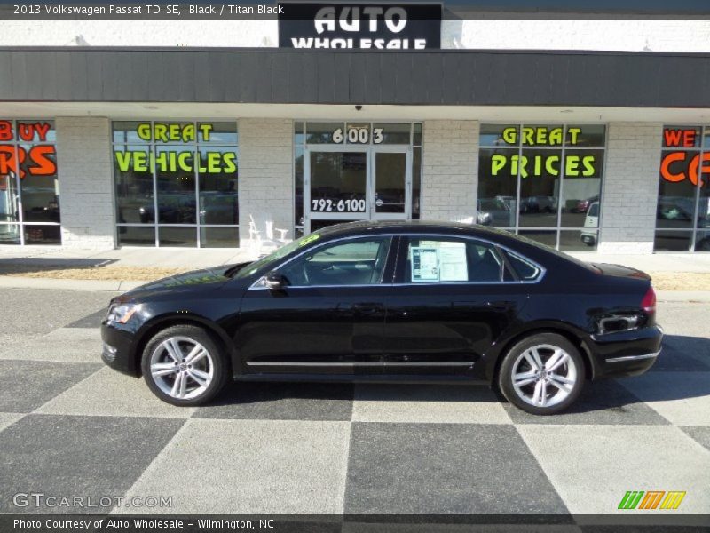 Black / Titan Black 2013 Volkswagen Passat TDI SE