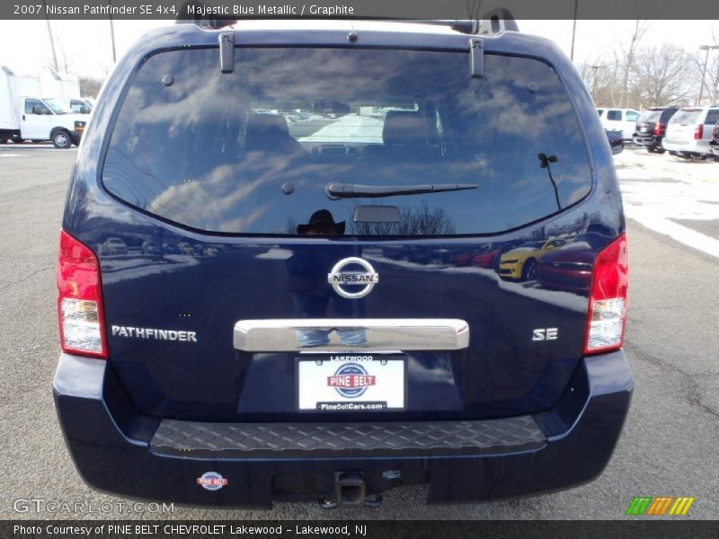 Majestic Blue Metallic / Graphite 2007 Nissan Pathfinder SE 4x4