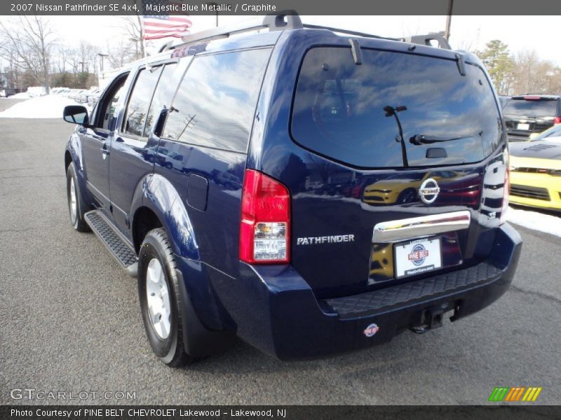 Majestic Blue Metallic / Graphite 2007 Nissan Pathfinder SE 4x4
