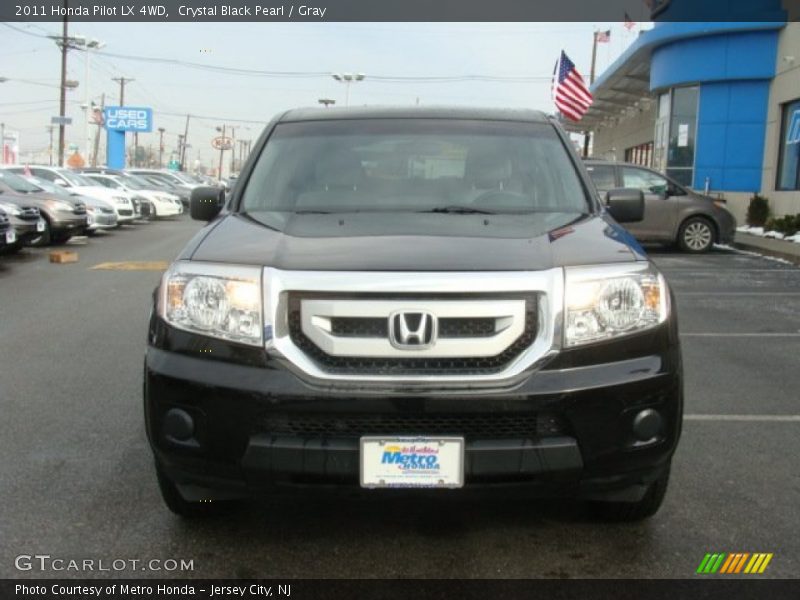 Crystal Black Pearl / Gray 2011 Honda Pilot LX 4WD