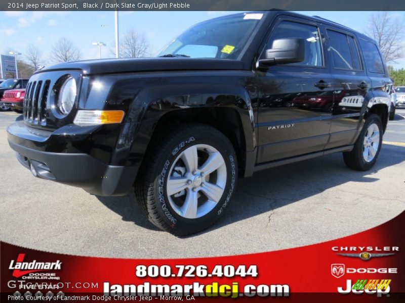 Black / Dark Slate Gray/Light Pebble 2014 Jeep Patriot Sport