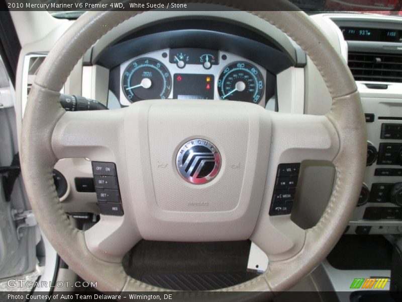 White Suede / Stone 2010 Mercury Mariner V6 Premier 4WD