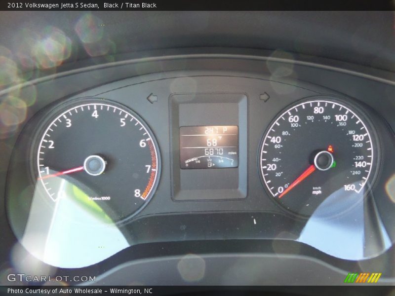 Black / Titan Black 2012 Volkswagen Jetta S Sedan