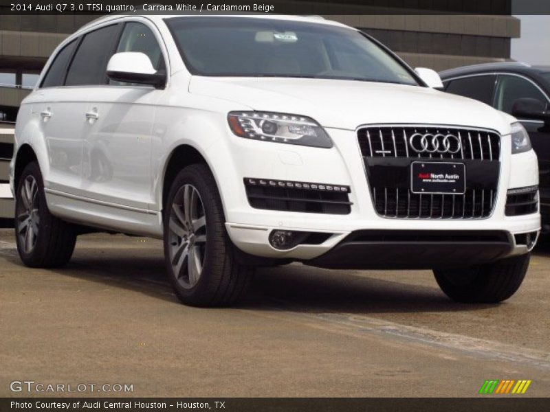 Carrara White / Cardamom Beige 2014 Audi Q7 3.0 TFSI quattro