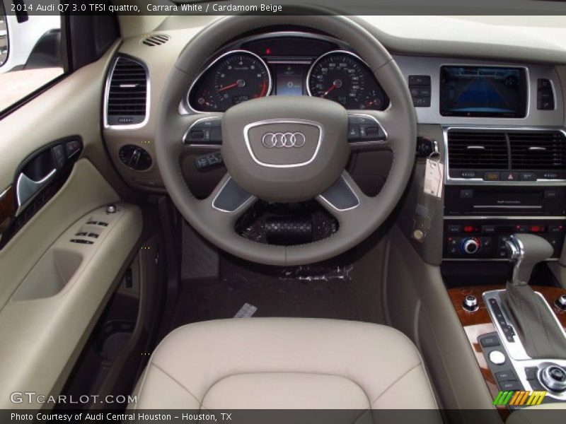 Carrara White / Cardamom Beige 2014 Audi Q7 3.0 TFSI quattro