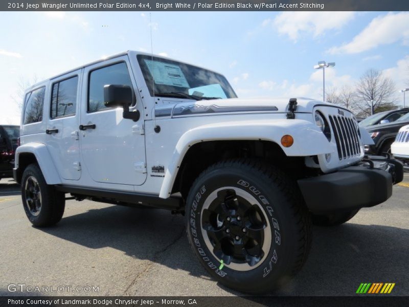 Bright White / Polar Edition Black w/Pearl Accent Stitching 2014 Jeep Wrangler Unlimited Polar Edition 4x4