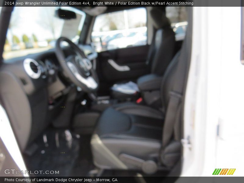 Bright White / Polar Edition Black w/Pearl Accent Stitching 2014 Jeep Wrangler Unlimited Polar Edition 4x4
