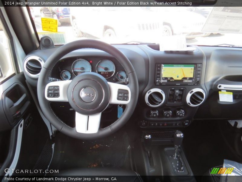 Bright White / Polar Edition Black w/Pearl Accent Stitching 2014 Jeep Wrangler Unlimited Polar Edition 4x4