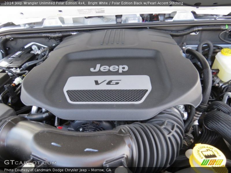 Bright White / Polar Edition Black w/Pearl Accent Stitching 2014 Jeep Wrangler Unlimited Polar Edition 4x4