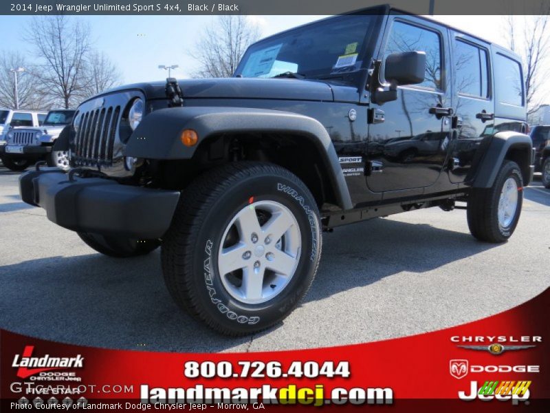 Black / Black 2014 Jeep Wrangler Unlimited Sport S 4x4