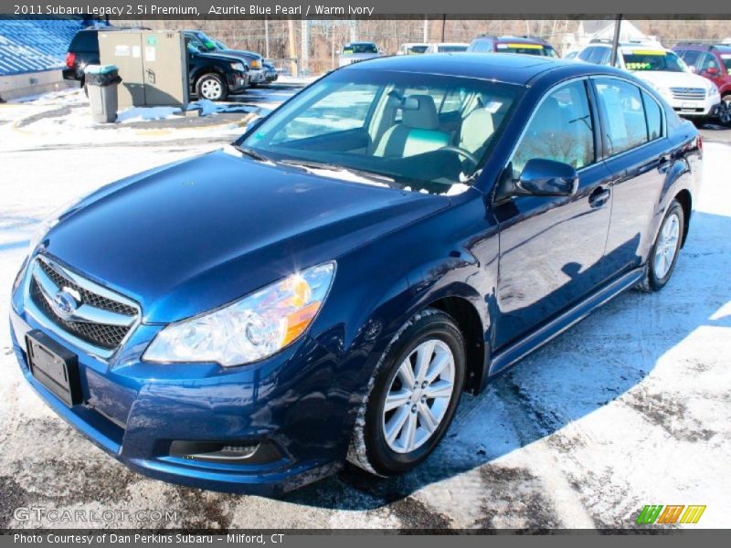 Azurite Blue Pearl / Warm Ivory 2011 Subaru Legacy 2.5i Premium