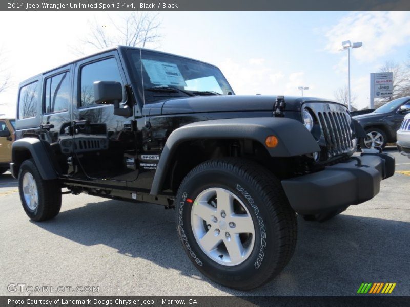 Black / Black 2014 Jeep Wrangler Unlimited Sport S 4x4