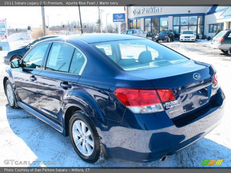 Azurite Blue Pearl / Warm Ivory 2011 Subaru Legacy 2.5i Premium