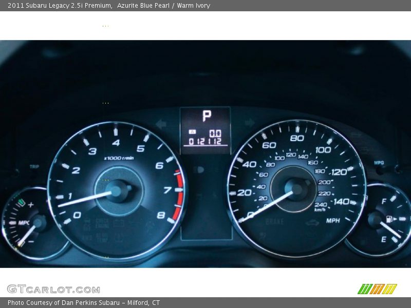 Azurite Blue Pearl / Warm Ivory 2011 Subaru Legacy 2.5i Premium