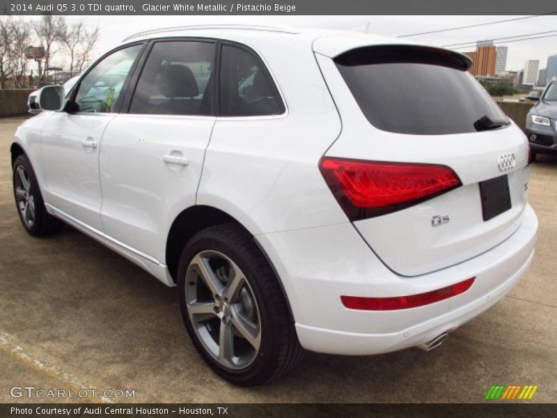 Glacier White Metallic / Pistachio Beige 2014 Audi Q5 3.0 TDI quattro