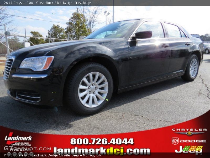 Gloss Black / Black/Light Frost Beige 2014 Chrysler 300