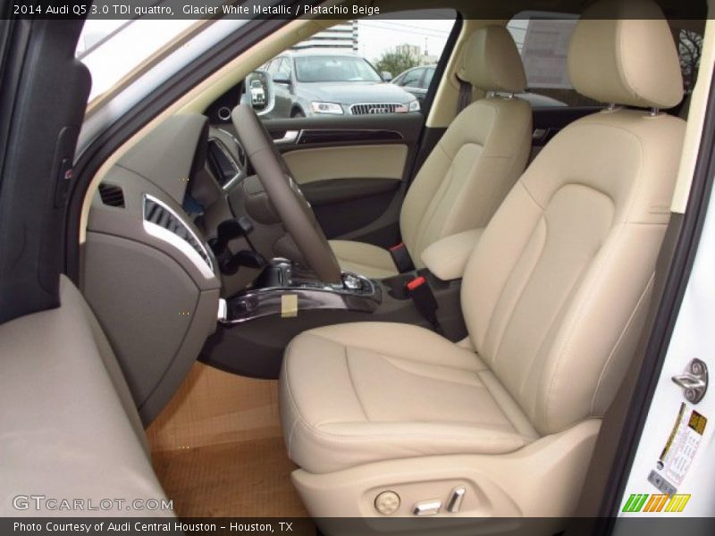 Glacier White Metallic / Pistachio Beige 2014 Audi Q5 3.0 TDI quattro
