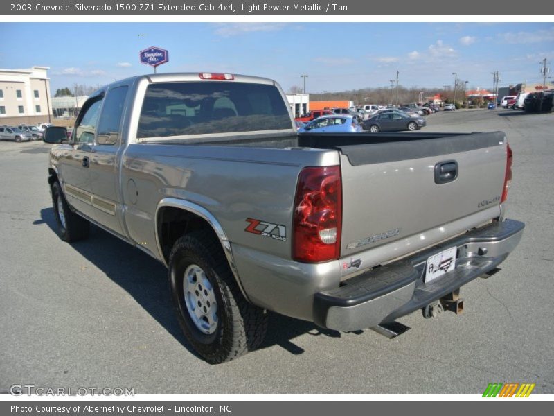Light Pewter Metallic / Tan 2003 Chevrolet Silverado 1500 Z71 Extended Cab 4x4