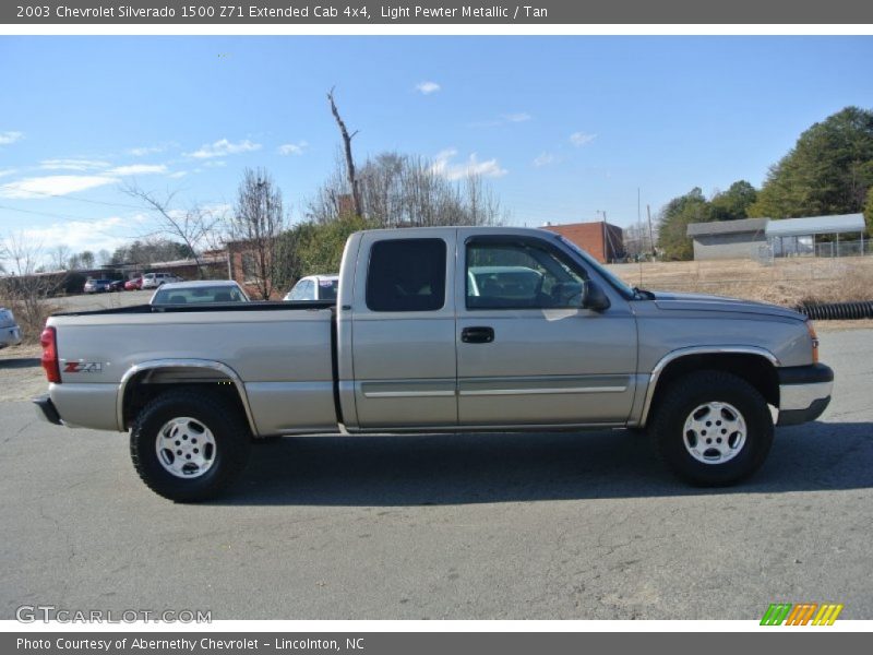 Light Pewter Metallic / Tan 2003 Chevrolet Silverado 1500 Z71 Extended Cab 4x4