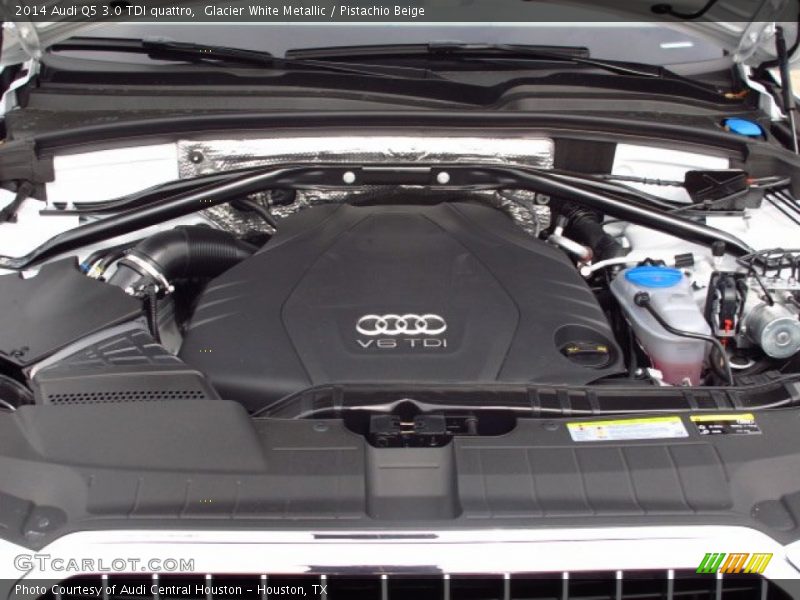 Glacier White Metallic / Pistachio Beige 2014 Audi Q5 3.0 TDI quattro