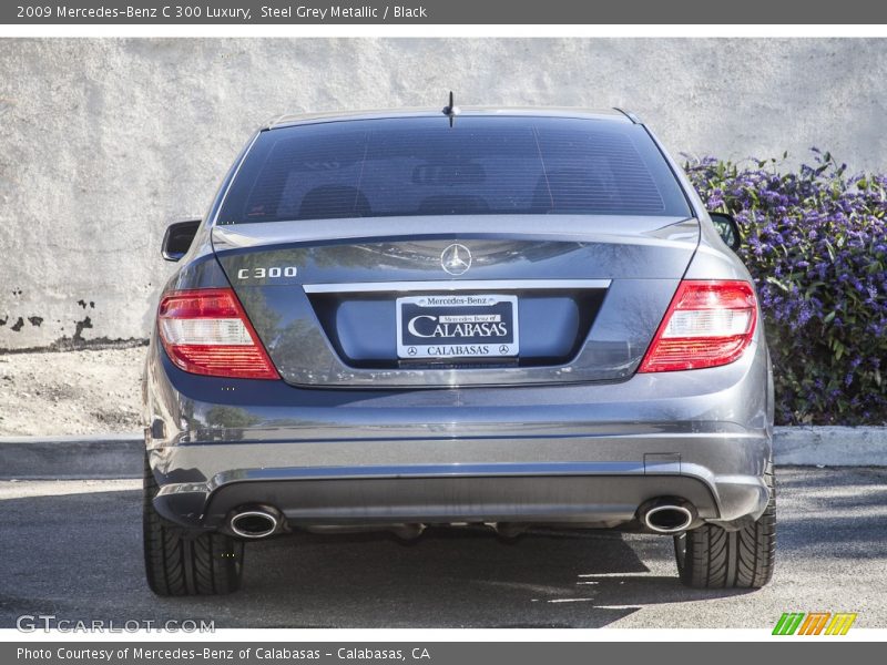 Steel Grey Metallic / Black 2009 Mercedes-Benz C 300 Luxury