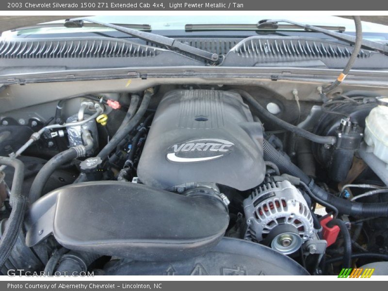 Light Pewter Metallic / Tan 2003 Chevrolet Silverado 1500 Z71 Extended Cab 4x4