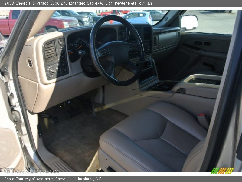 Light Pewter Metallic / Tan 2003 Chevrolet Silverado 1500 Z71 Extended Cab 4x4