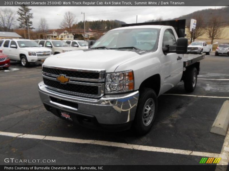 Summit White / Dark Titanium 2013 Chevrolet Silverado 2500HD Work Truck Regular Cab 4x4 Stake Truck