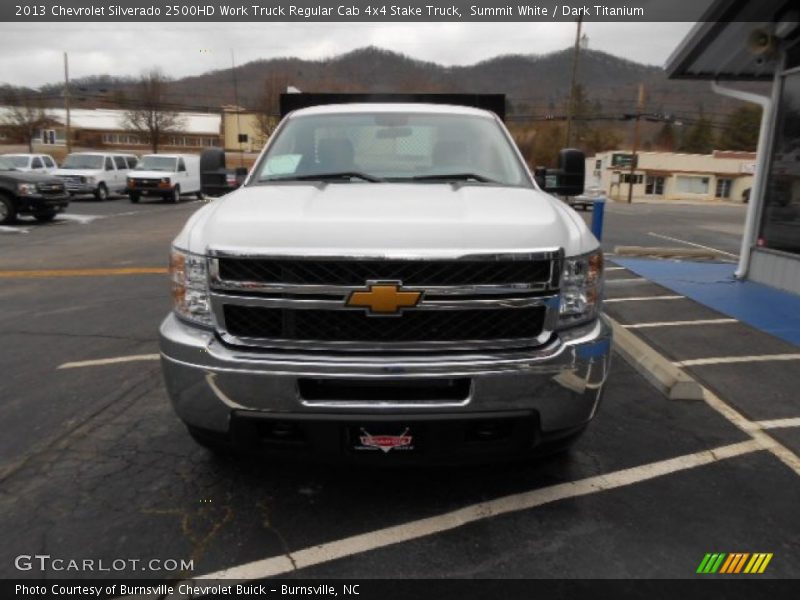 Summit White / Dark Titanium 2013 Chevrolet Silverado 2500HD Work Truck Regular Cab 4x4 Stake Truck
