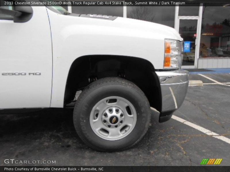 Summit White / Dark Titanium 2013 Chevrolet Silverado 2500HD Work Truck Regular Cab 4x4 Stake Truck