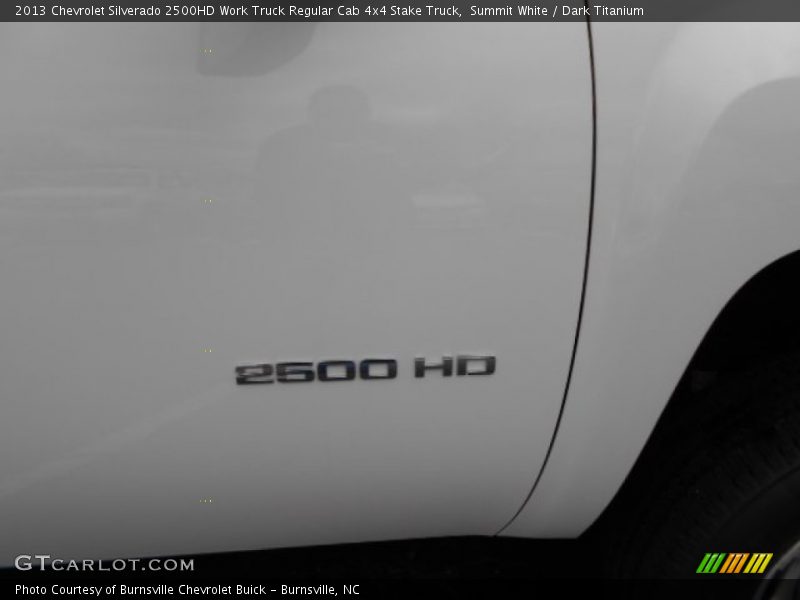Summit White / Dark Titanium 2013 Chevrolet Silverado 2500HD Work Truck Regular Cab 4x4 Stake Truck