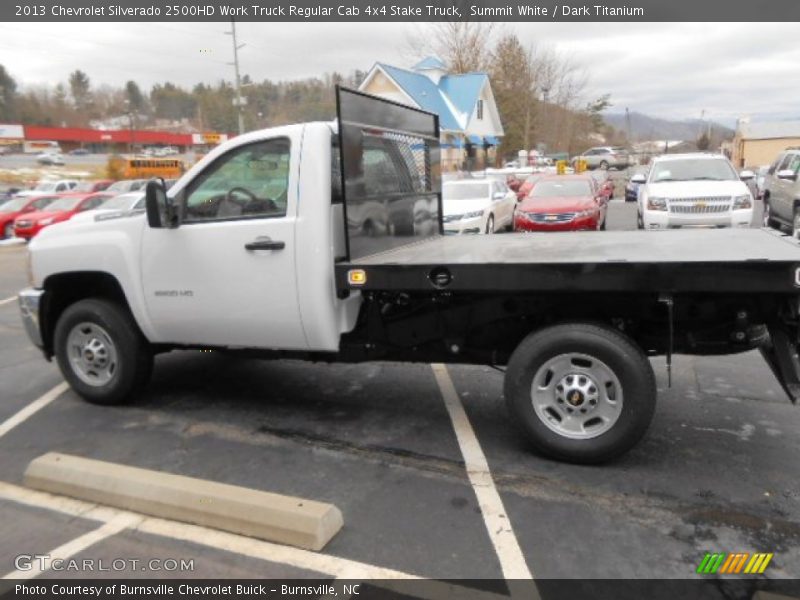 Summit White / Dark Titanium 2013 Chevrolet Silverado 2500HD Work Truck Regular Cab 4x4 Stake Truck