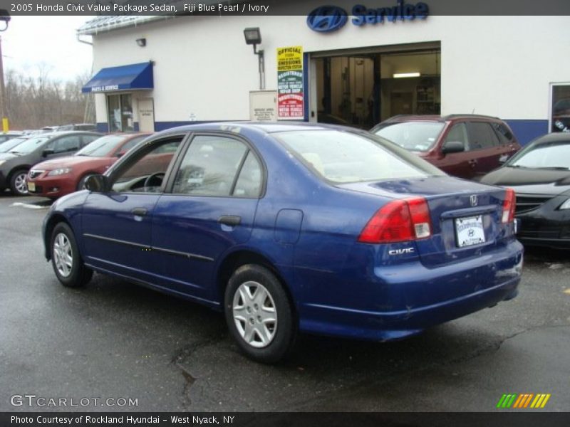 Fiji Blue Pearl / Ivory 2005 Honda Civic Value Package Sedan