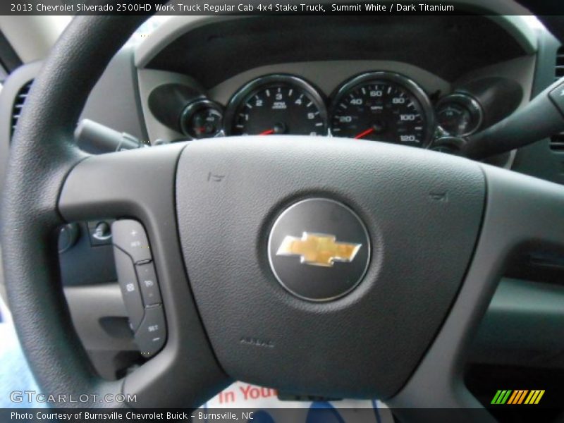 Summit White / Dark Titanium 2013 Chevrolet Silverado 2500HD Work Truck Regular Cab 4x4 Stake Truck