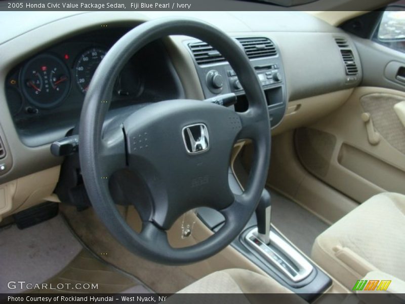 Ivory Interior - 2005 Civic Value Package Sedan 