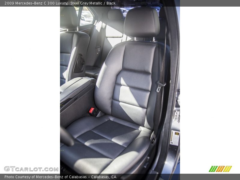 Steel Grey Metallic / Black 2009 Mercedes-Benz C 300 Luxury