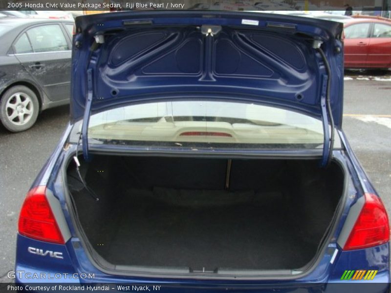 Fiji Blue Pearl / Ivory 2005 Honda Civic Value Package Sedan