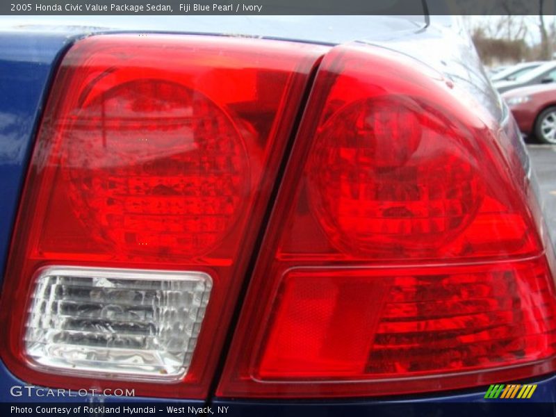Fiji Blue Pearl / Ivory 2005 Honda Civic Value Package Sedan