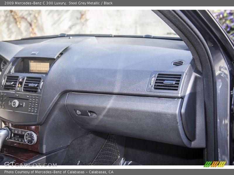 Steel Grey Metallic / Black 2009 Mercedes-Benz C 300 Luxury