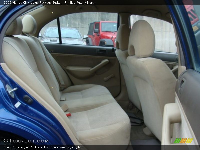 Fiji Blue Pearl / Ivory 2005 Honda Civic Value Package Sedan