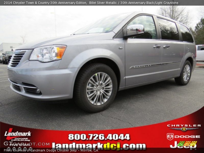 Billet Silver Metallic / 30th Anniversary Black/Light Graystone 2014 Chrysler Town & Country 30th Anniversary Edition