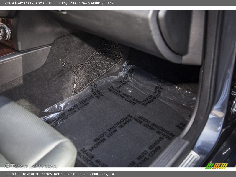 Steel Grey Metallic / Black 2009 Mercedes-Benz C 300 Luxury